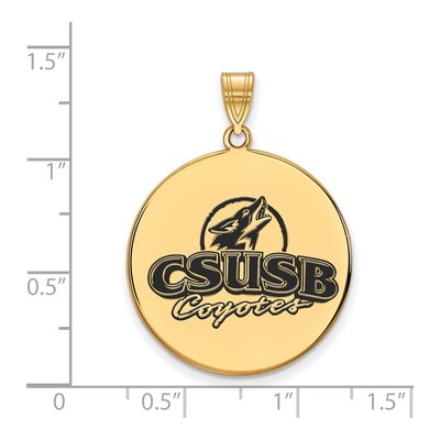 CSU San Bernardino Coyotes Extra Large Disc Pendant – view 2