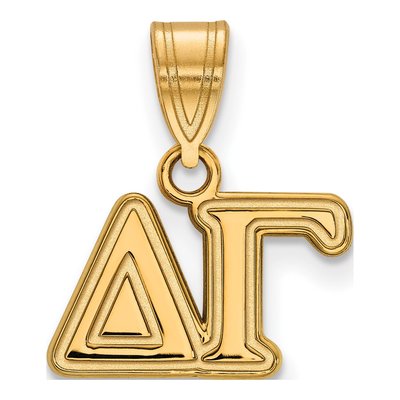 Delta Gamma Gold-Plated Sterling Silver Medium Sorority Pendant