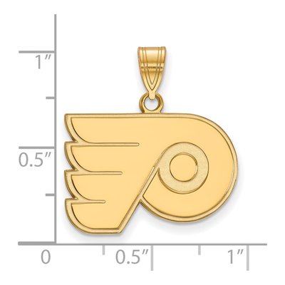 Philadelphia Flyers Gold-Plated Sterling Silver Medium Pendant – view 2