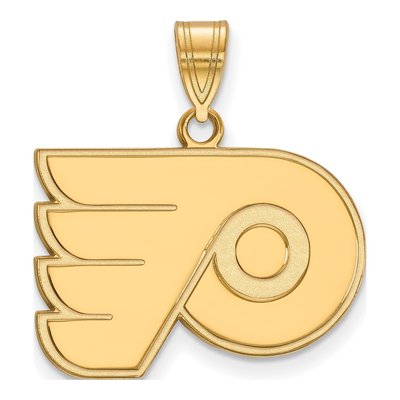 Philadelphia Flyers Gold-Plated Sterling Silver Medium Pendant