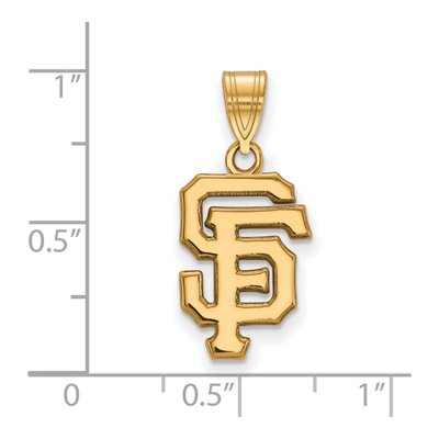 San Francisco Giants Gold-Plated Sterling Silver Medium Pendant – view 2