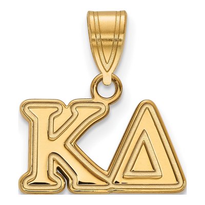 Kappa Delta Gold-Plated Sterling Silver Medium Sorority Pendant