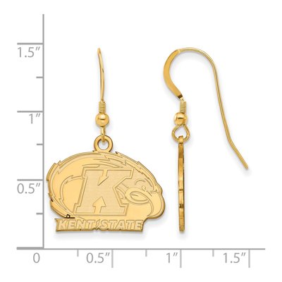 Kent State University Gold-Plated Sterling Silver Earrings – view 2