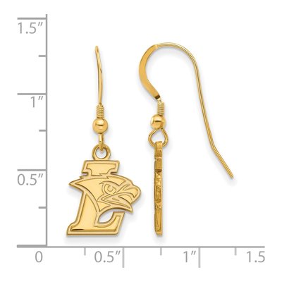 Lehigh University Gold-Plated Sterling Silver Earrings – view 2