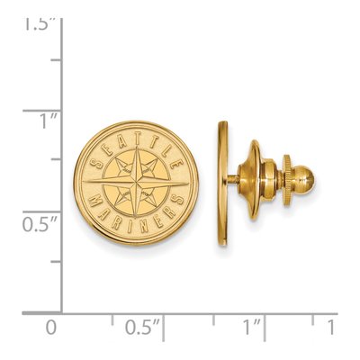 Seattle Mariners Gold-Plated Silver Pin – view 2