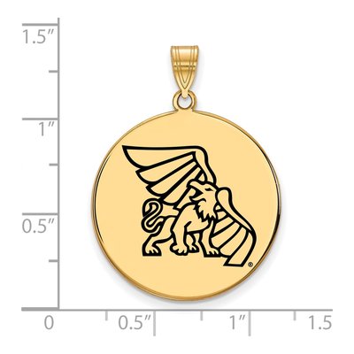 Missouri Western Griffon Enameled Disc Pendant – view 2