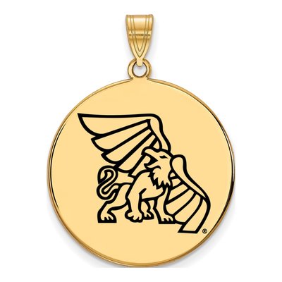 Missouri Western Griffon Enameled Disc Pendant