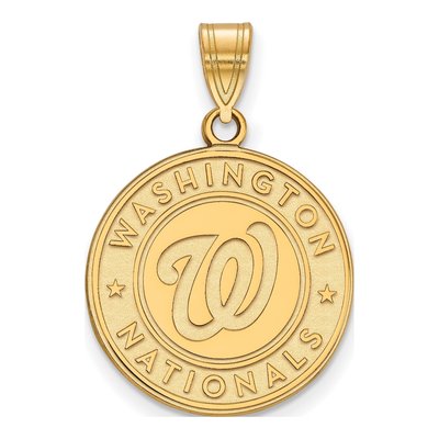 Washington Nationals Gold-Plated Sterling Silver Large Pendant