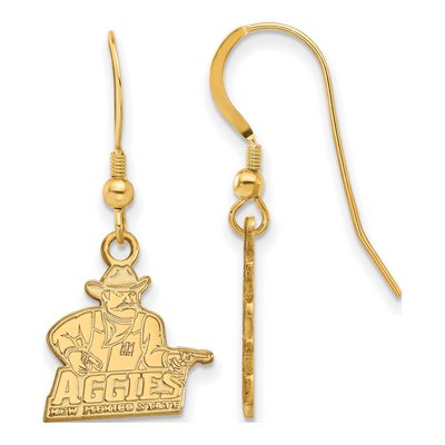 New Mexico State University Gold-Plated Sterling Silver NMSU Aggies Earrings