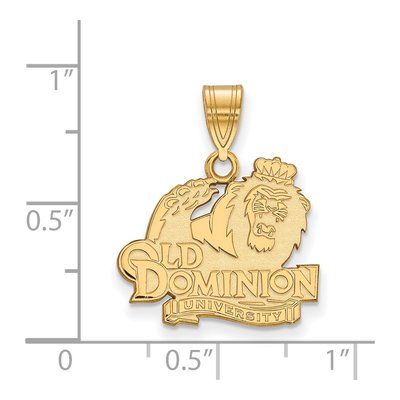 Old Dominion University Gold-Plated Sterling Silver Medium Pendant – view 2