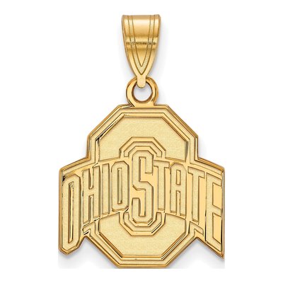 Ohio State University Gold-Plated Sterling Silver Medium Pendant