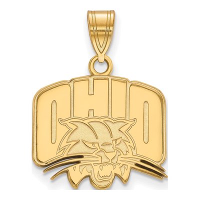 Ohio University Gold-Plated Sterling Silver Medium Pendant