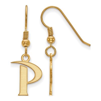 Pepperdine University Gold-Plated Sterling Silver Letter P Earrings