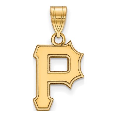 Pittsburgh Pirates Gold-Plated Sterling Silver Medium Letter P Pendant