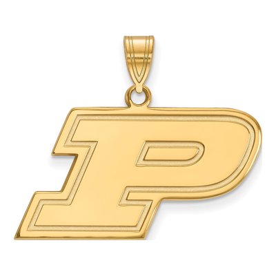 Purdue University Gold-Plated Sterling Silver Medium Letter P Pendant