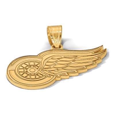 Detroit Red Wings Gold-Plated Sterling Silver Medium Pendant – view 3