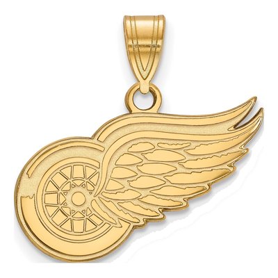 Detroit Red Wings Gold-Plated Sterling Silver Medium Pendant