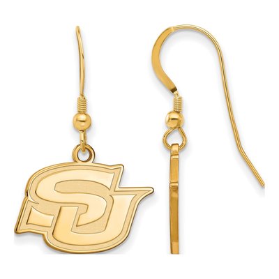 Southern University Gold-Plated Sterling Silver Jaguars Earrings