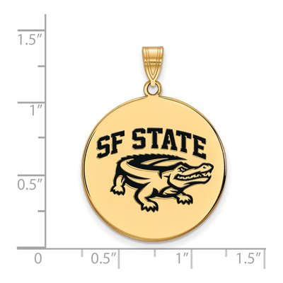 San Francisco State Extra Large Enamel Disc Pendant – view 2