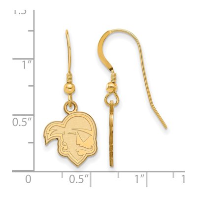 Seton Hall University Gold-Plated Sterling Silver Pirates Earrings – view 2