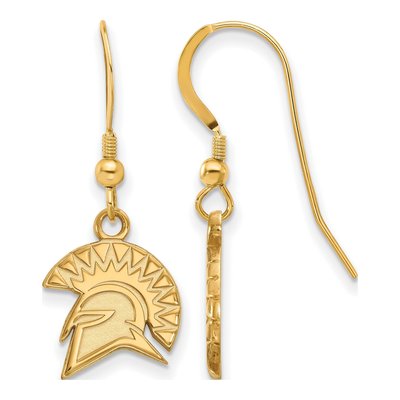 San Jose State University Gold-Plated Sterling Silver San Spartan Earrings