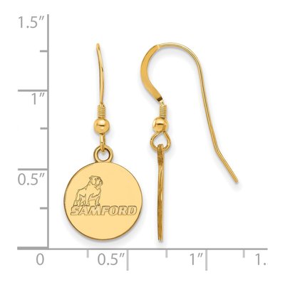 Samford University Gold-Plated Sterling Silver Earrings – view 2