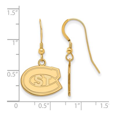 St. Cloud State University Gold-Plated Sterling Silver Earrings – view 2