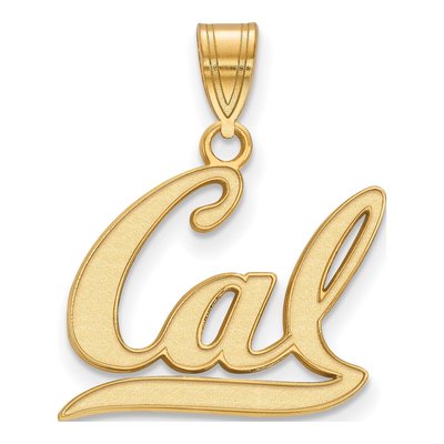 University of California Berkeley Gold-Plated Sterling Silver Medium UC Pendant