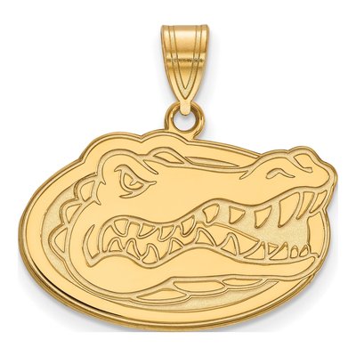 University of Florida Gold-Plated Sterling Silver Medium Gator Pendant