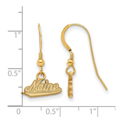 University of Maine Gold-Plated Sterling Silver Earrings – view 2