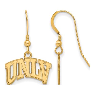 University of Nevada Las Vegas Gold-Plated Sterling Silver UNLV Small Earrings