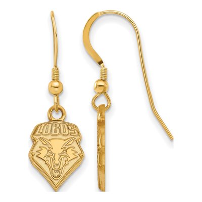 University of New Mexico Gold-Plated Sterling Silver Lobos Earrings