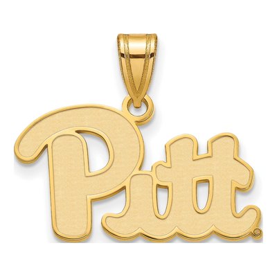 University of Pittsburgh Gold-Plated Sterling Silver Medium Panthers Pendant