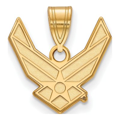 United States Air Force Academy Gold-Plated Sterling Silver U.s Air Medium Pendant