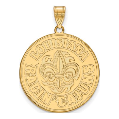 University of Louisiana at Lafayette Gold-Plated Sterling Silver Extra Large Pendant