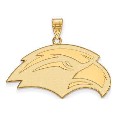 University of Southern Mississippi Gold-Plated Sterling Silver USM Eagle Large Pendant