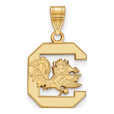 University of South Carolina Gold-Plated Sterling Silver Medium Pendant
