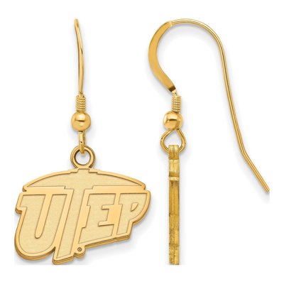 University of Texas at El Paso Gold-Plated Sterling Silver UTEP Miners Earrings