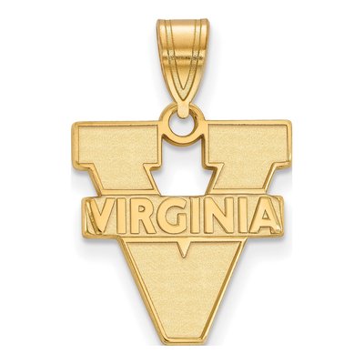 University of Virginia Gold-Plated Sterling Silver Medium Pendant