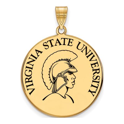 Virginia State University Gold-Plated Sterling Silver Extra Large Disc Pendant