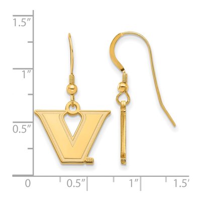 Vanderbilt University Gold-Plated Sterling Silver Small Earrings – view 2