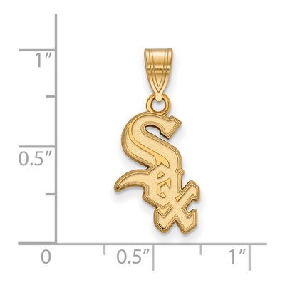 Chicago White Sox Gold-Plated Sterling Silver Medium Script Pendant – view 2