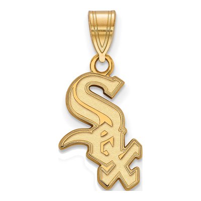 Chicago White Sox Gold-Plated Sterling Silver Medium Script Pendant