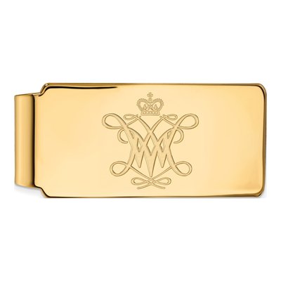 William & Mary Gold-Plated Money Clip