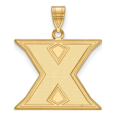 Xavier University Gold-Plated Sterling Silver Large Letter X Pendant