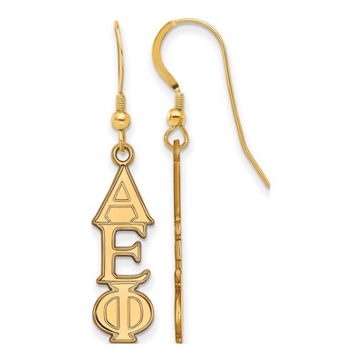 Alpha Epsilon Phi Gold-Plated Sterling Silver Earrings