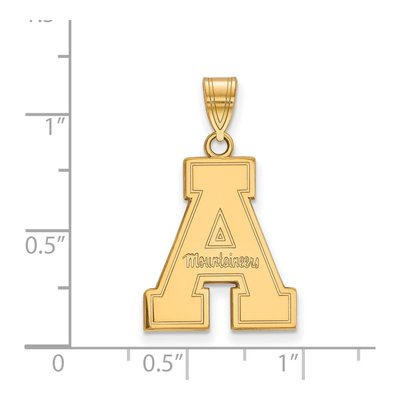Appalachian State University Gold-Plated Sterling Silver Large Pendant – view 2