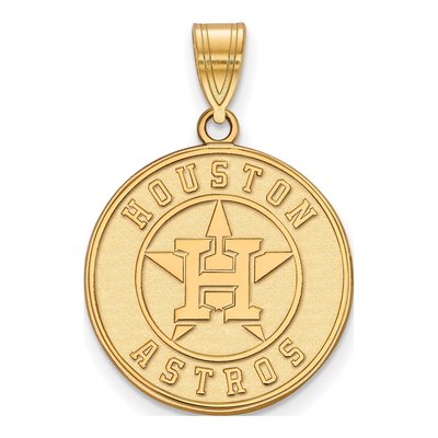 Houston Astros Gold-Plated Sterling Silver Large Pendant