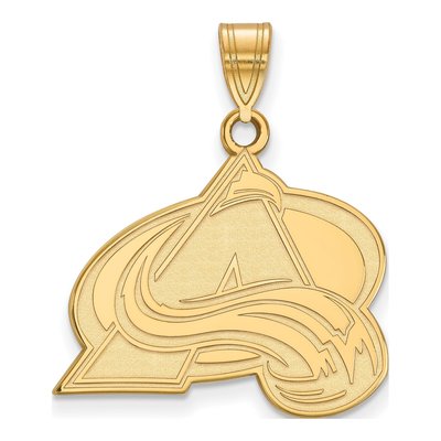 Colorado Avalanche Gold-Plated Sterling Silver Large Letter A Pendant