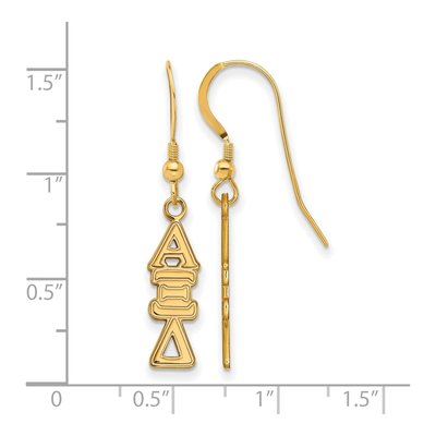 Alpha Xi Delta Gold-Plated Sterling Silver Sorority Letter Earrings – view 2